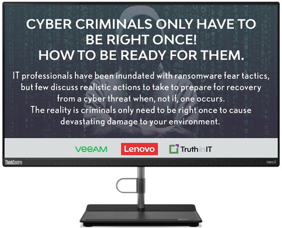 Cyber criminals only have to be right once! How to be ready for them
