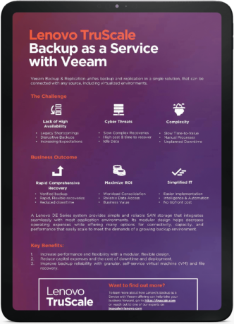 Lenovo TruScale: Backup as a Service with Veeam